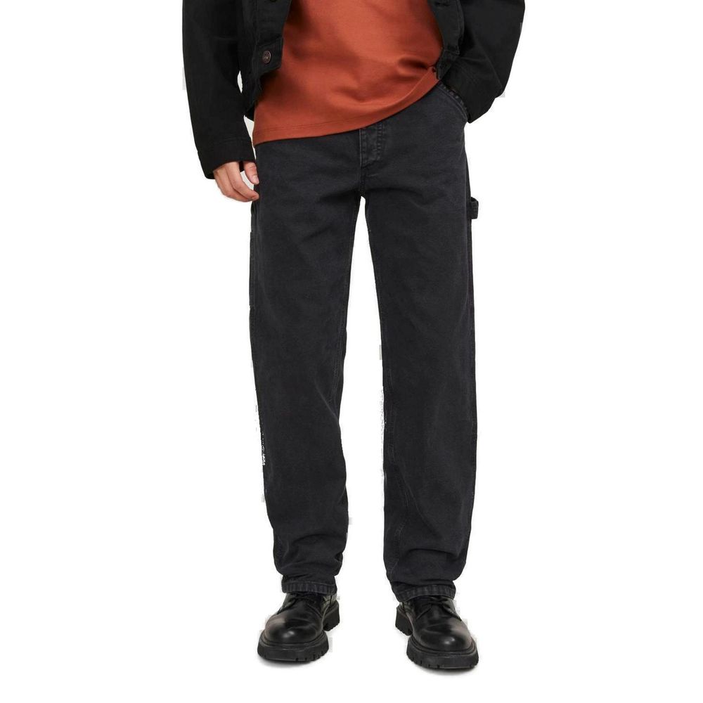 Schwarze Jeans aus Baumwolle mit entspannter Passform