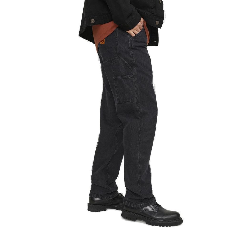 Schwarze Jeans aus Baumwolle mit entspannter Passform