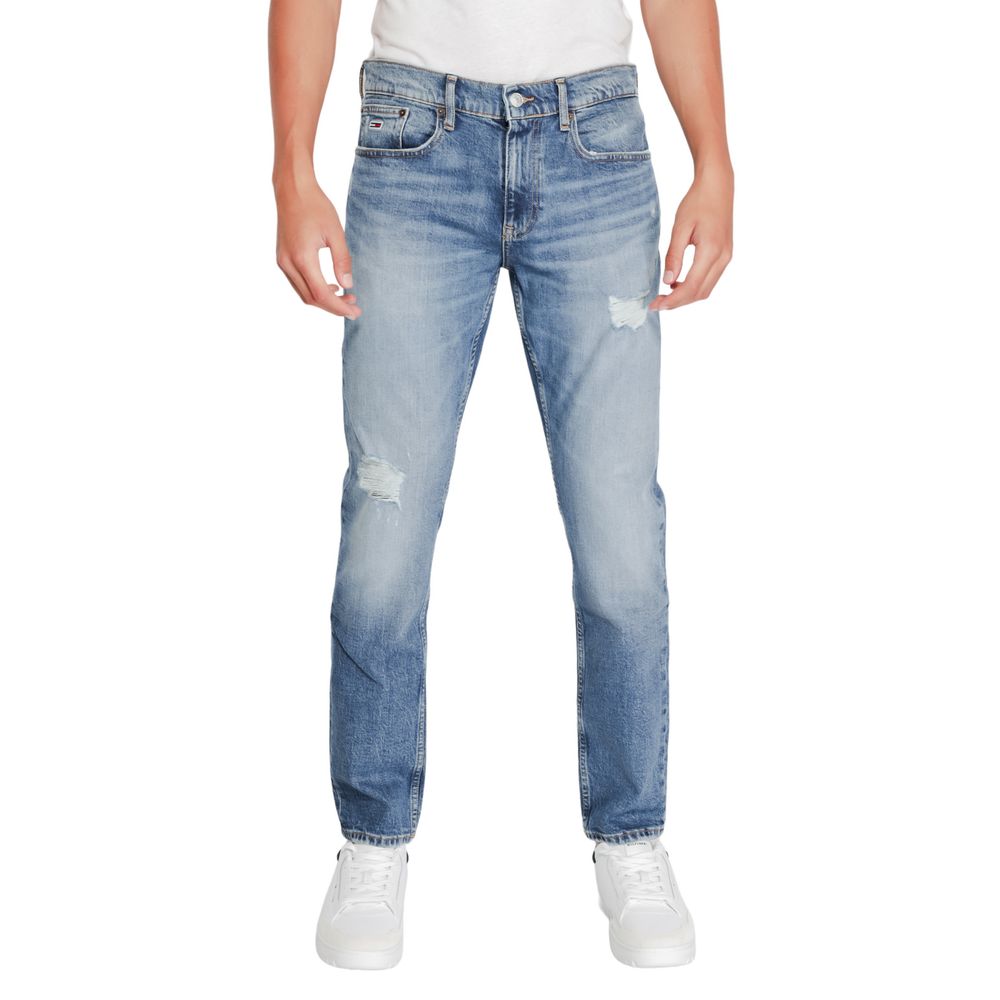 Blaue Slim Fit-Jeans aus Baumwolle