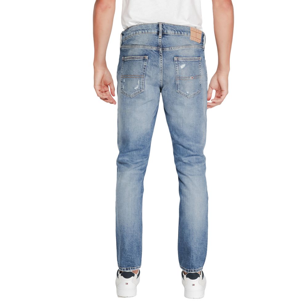 Blaue Slim Fit-Jeans aus Baumwolle
