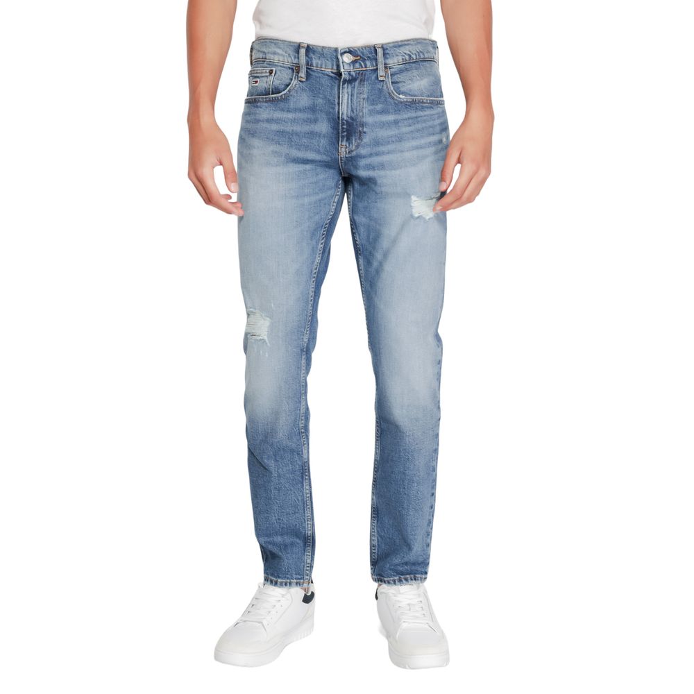 Blaue Slim Fit-Jeans aus Baumwolle