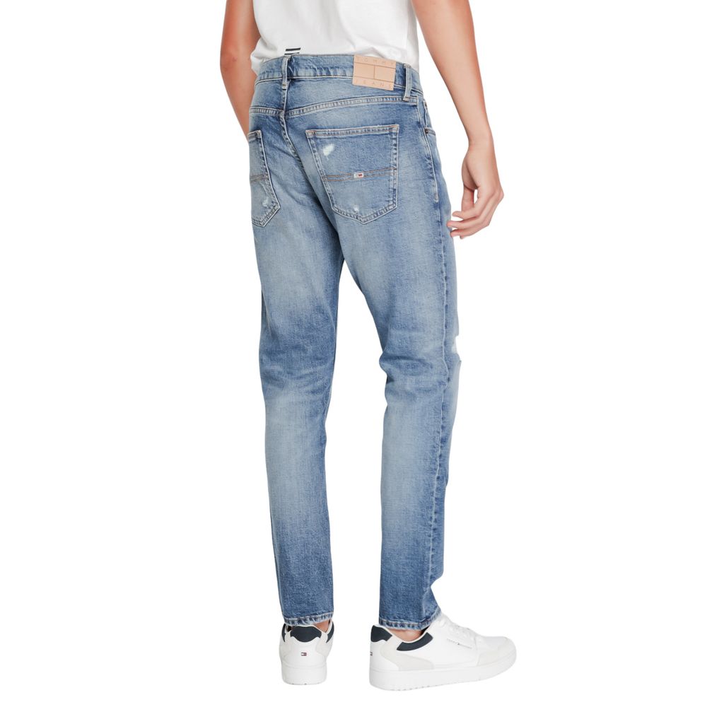 Blaue Slim Fit-Jeans aus Baumwolle