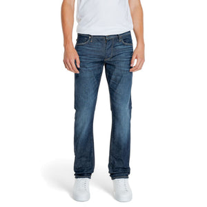 Blaue Jeans aus Baumwolle mit entspannter Passform