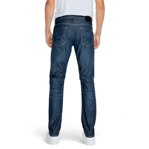 Blaue Jeans aus Baumwolle mit entspannter Passform