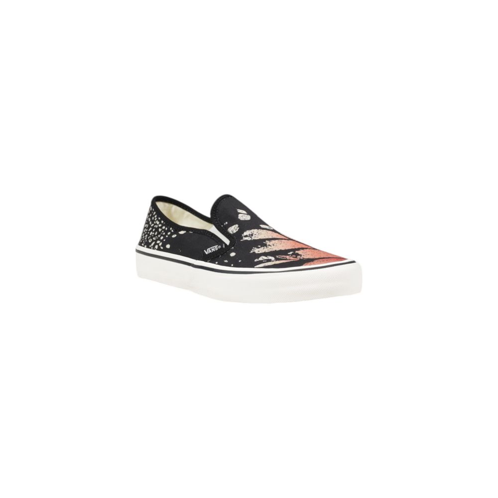Schwarzer Ledersneaker