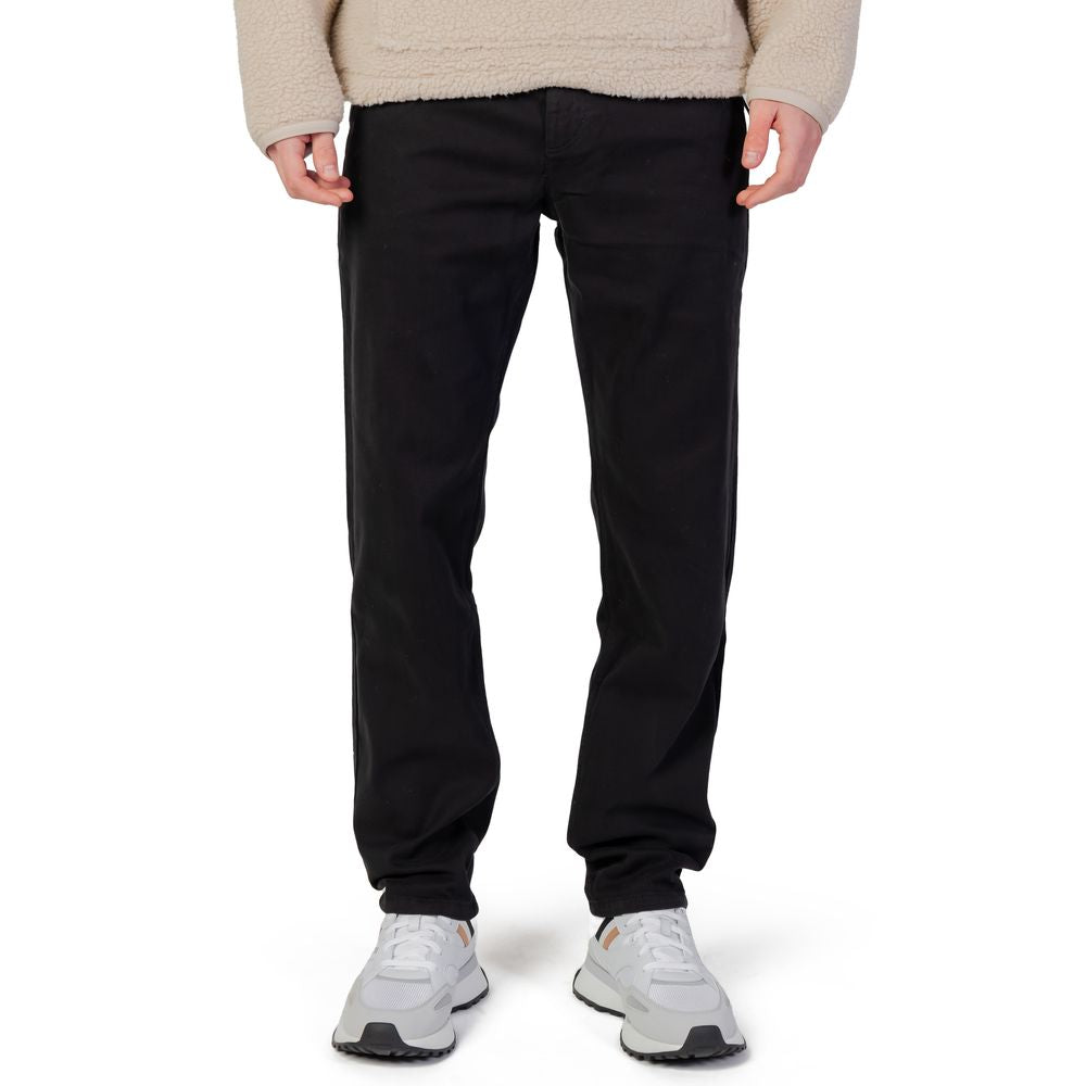 Schwarze Baumwollhose