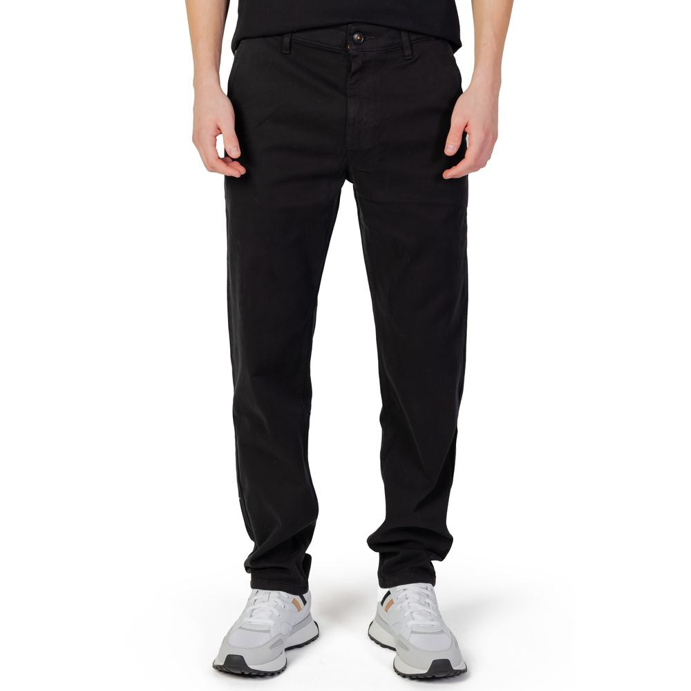 Schwarze Baumwollhose