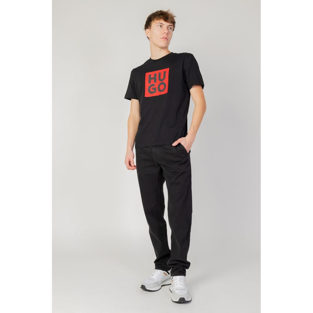 Schwarze Baumwollhose