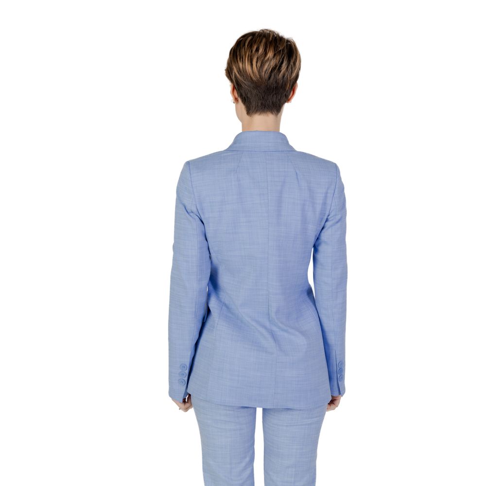 Blauer Viskose-Blazer