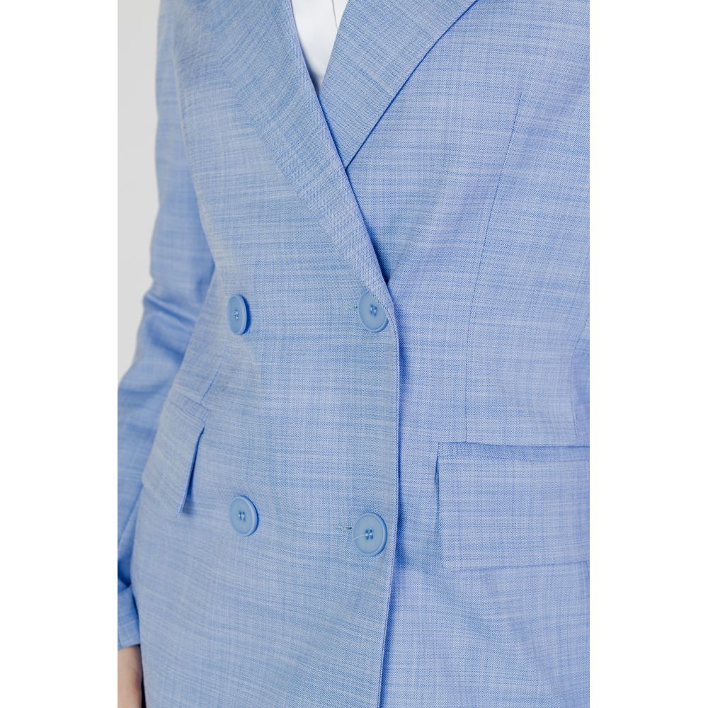 Blauer Viskose-Blazer