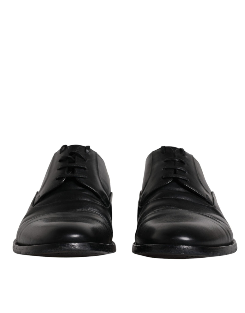 Schwarze Derby-Schnürschuhe aus Leder für Herren