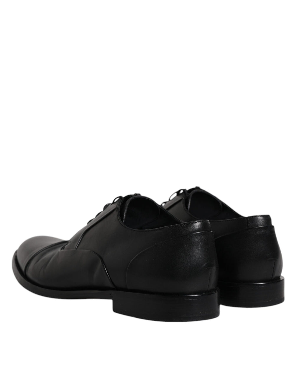 Schwarze Derby-Schnürschuhe aus Leder für Herren