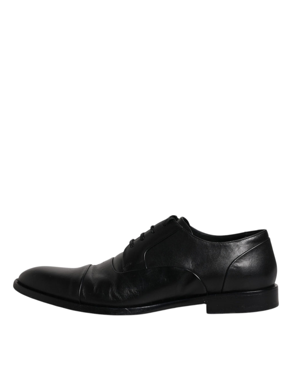 Schwarze Derby-Schnürschuhe aus Leder für Herren
