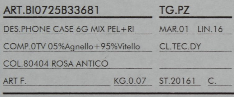 Rosa Leder-Handyhülle mit Herzmotiv