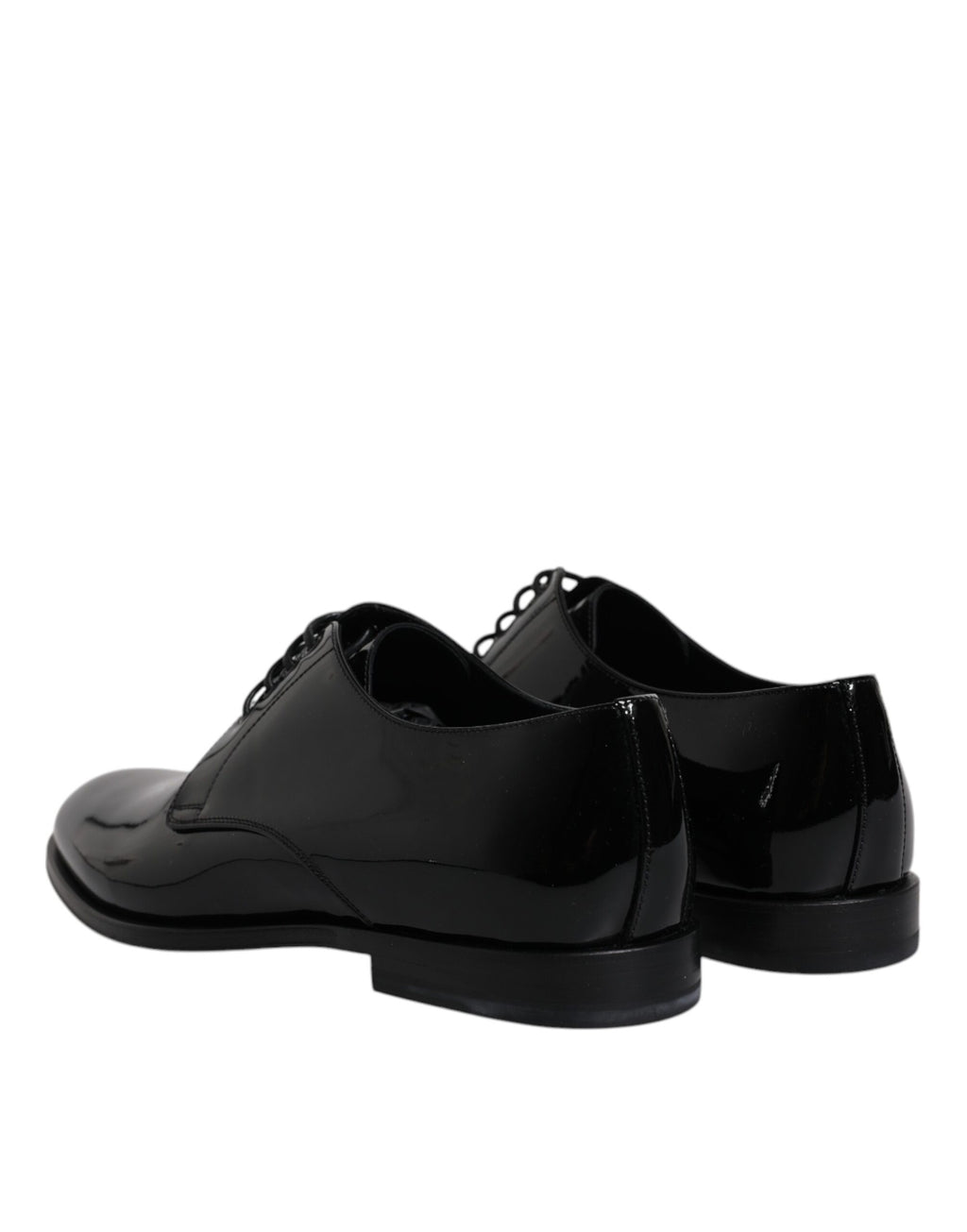 Schwarze Derby-Schuhe aus Lackleder für formelle Anlässe
