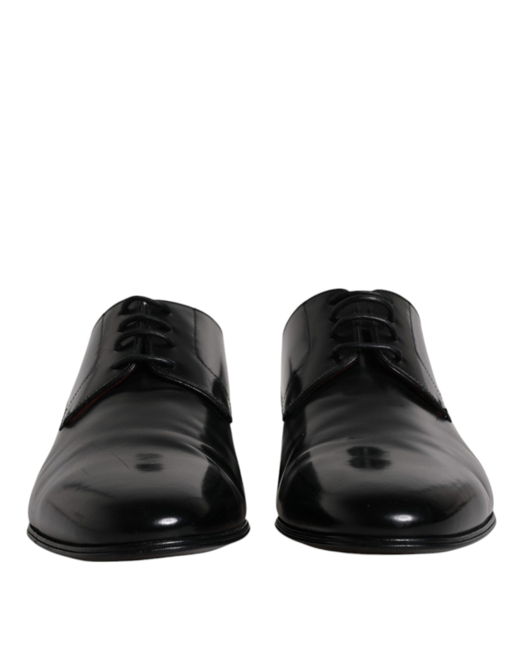 Schwarze Derby-Schnürschuhe aus Leder für Herren