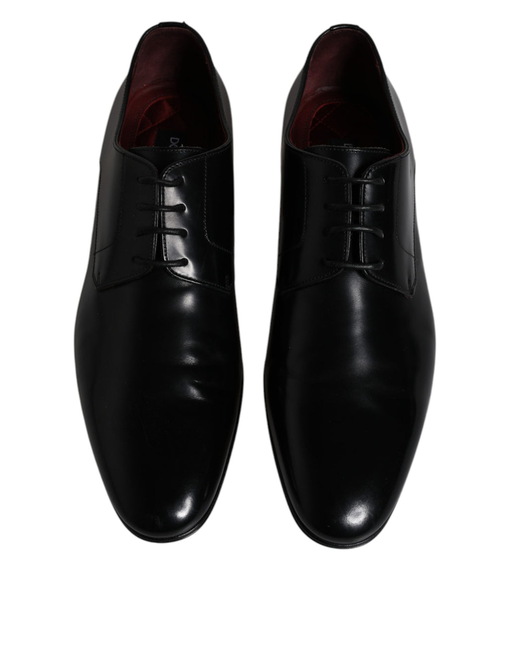 Schwarze Derby-Schnürschuhe aus Leder für Herren
