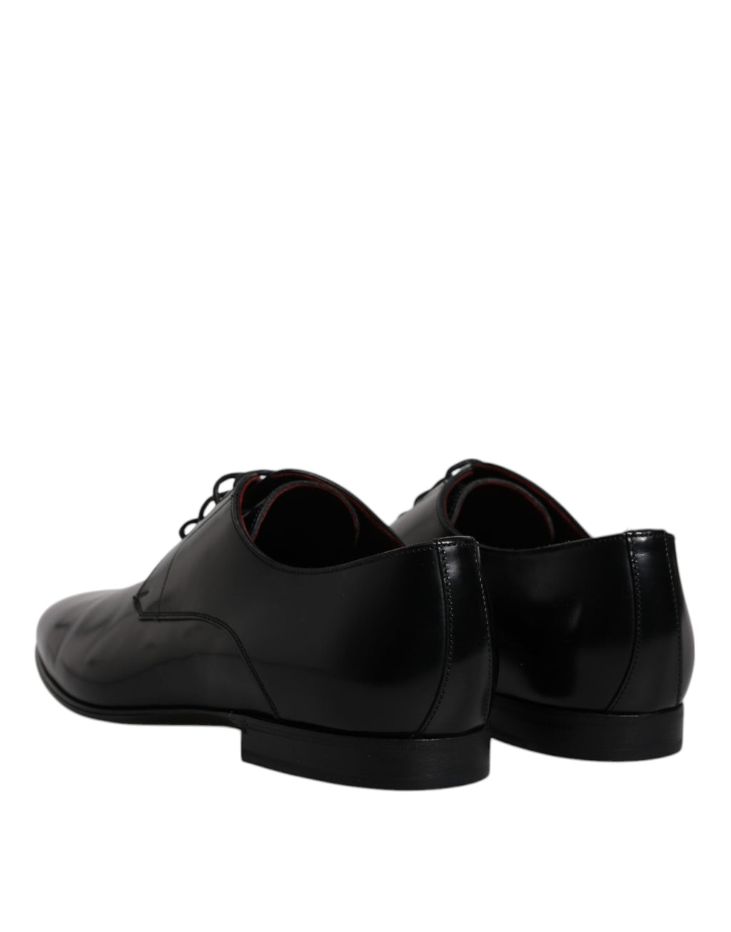 Schwarze Derby-Schnürschuhe aus Leder für Herren