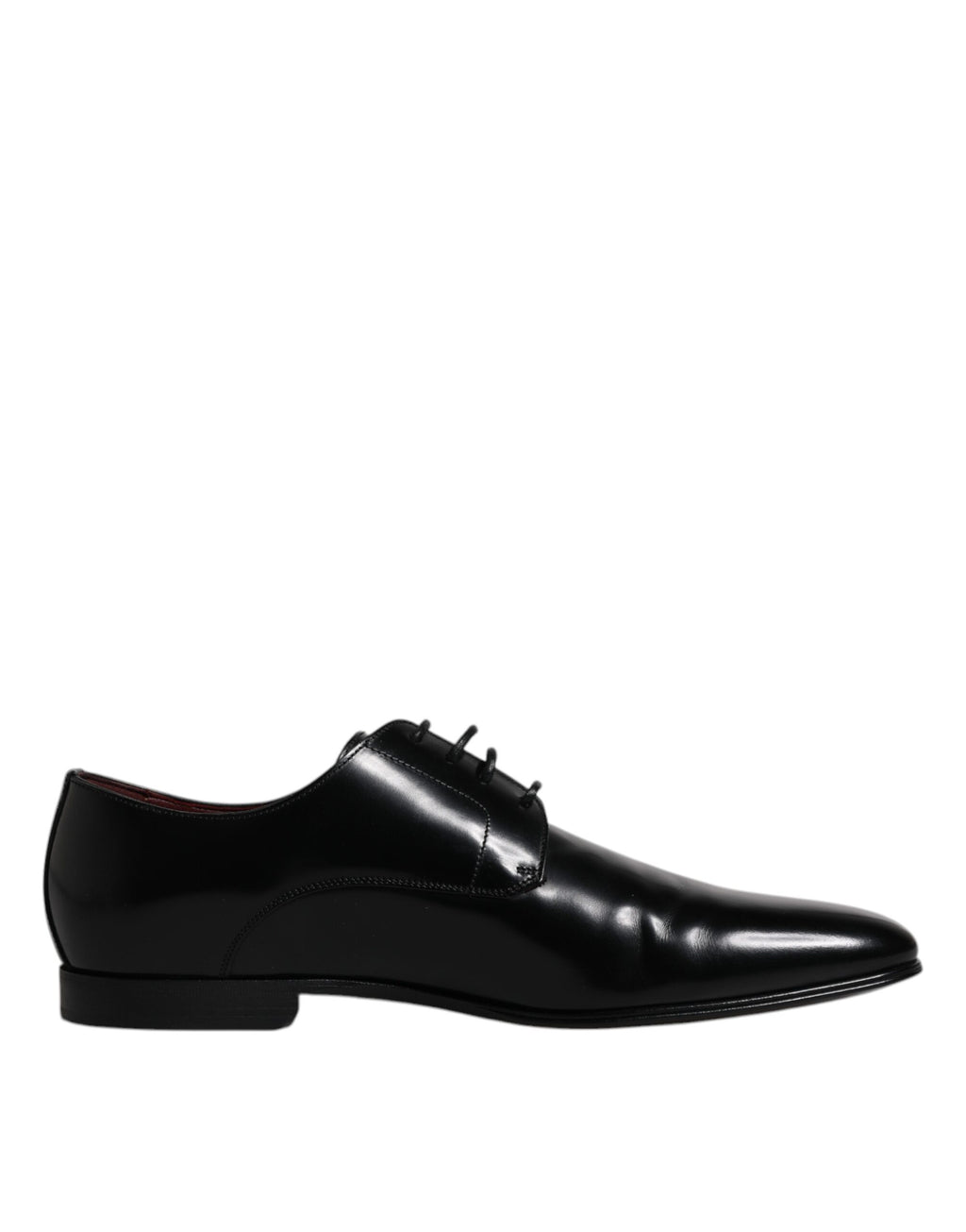 Schwarze Derby-Schnürschuhe aus Leder für Herren