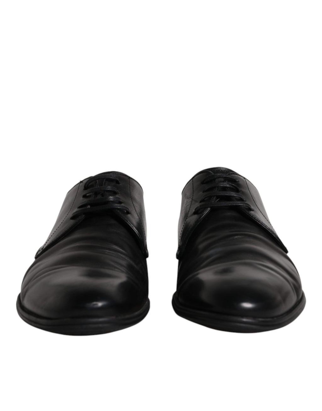 Schwarze Derby-Schnürschuhe aus Leder für Herren
