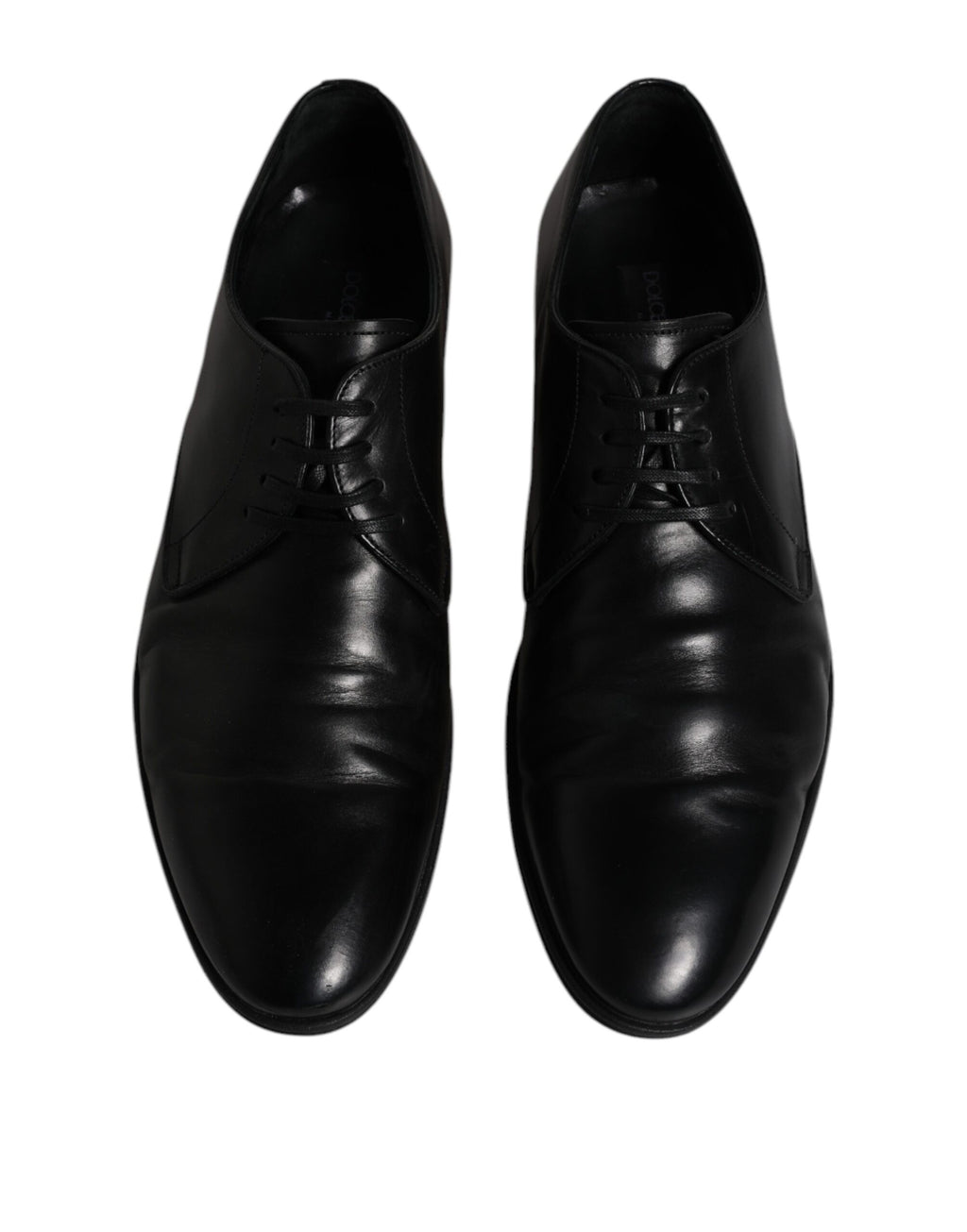 Schwarze Derby-Schnürschuhe aus Leder für Herren