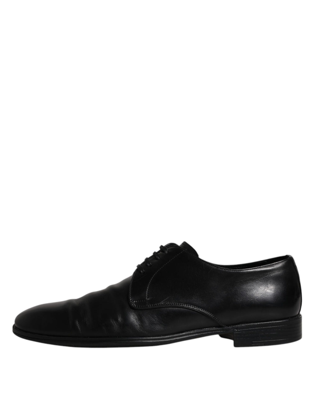 Schwarze Derby-Schnürschuhe aus Leder für Herren