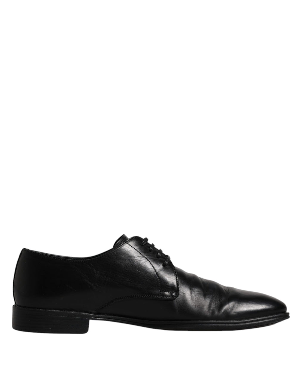 Schwarze Derby-Schnürschuhe aus Leder für Herren