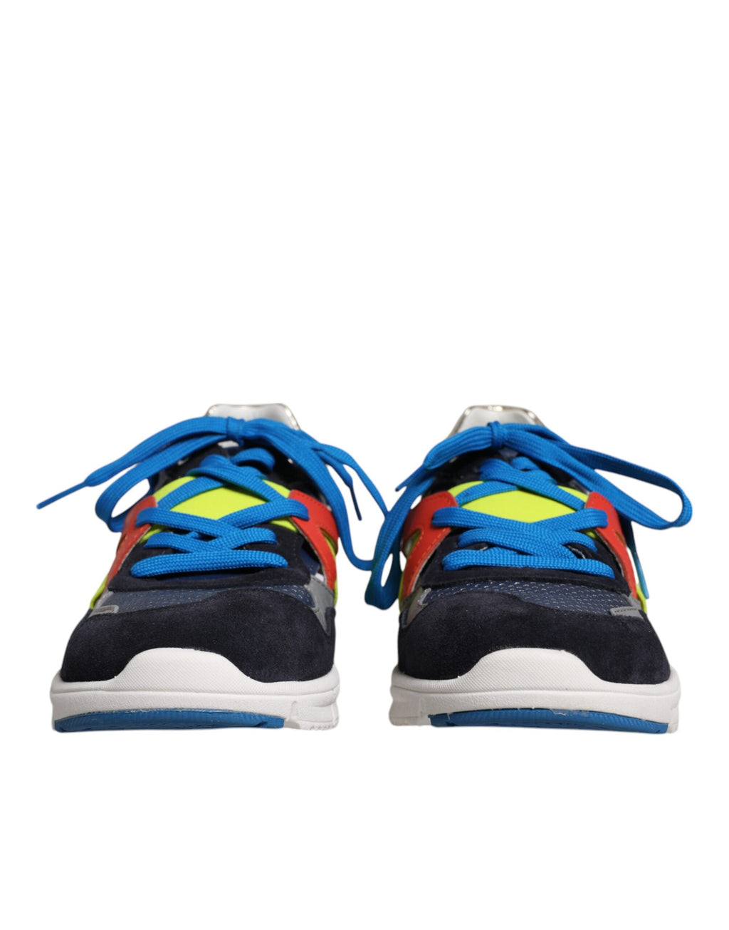 Mehrfarbige Low-Top-Sneakers aus Wildleder