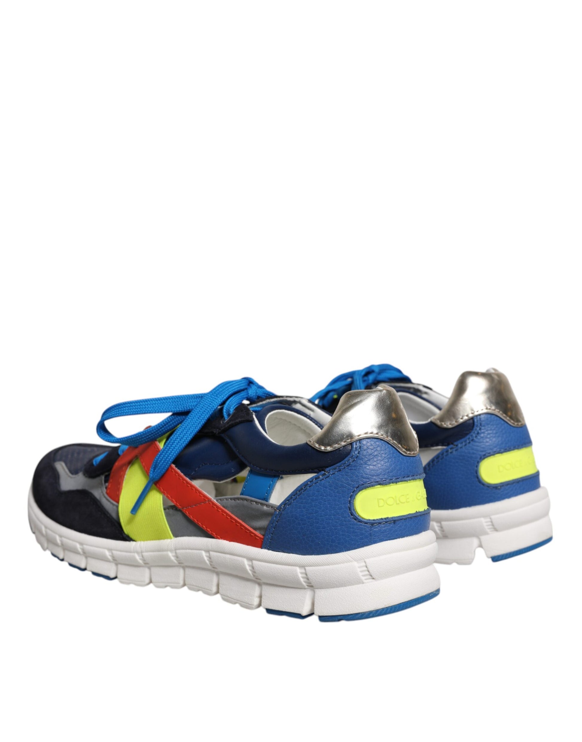 Mehrfarbige Low-Top-Sneakers aus Wildleder