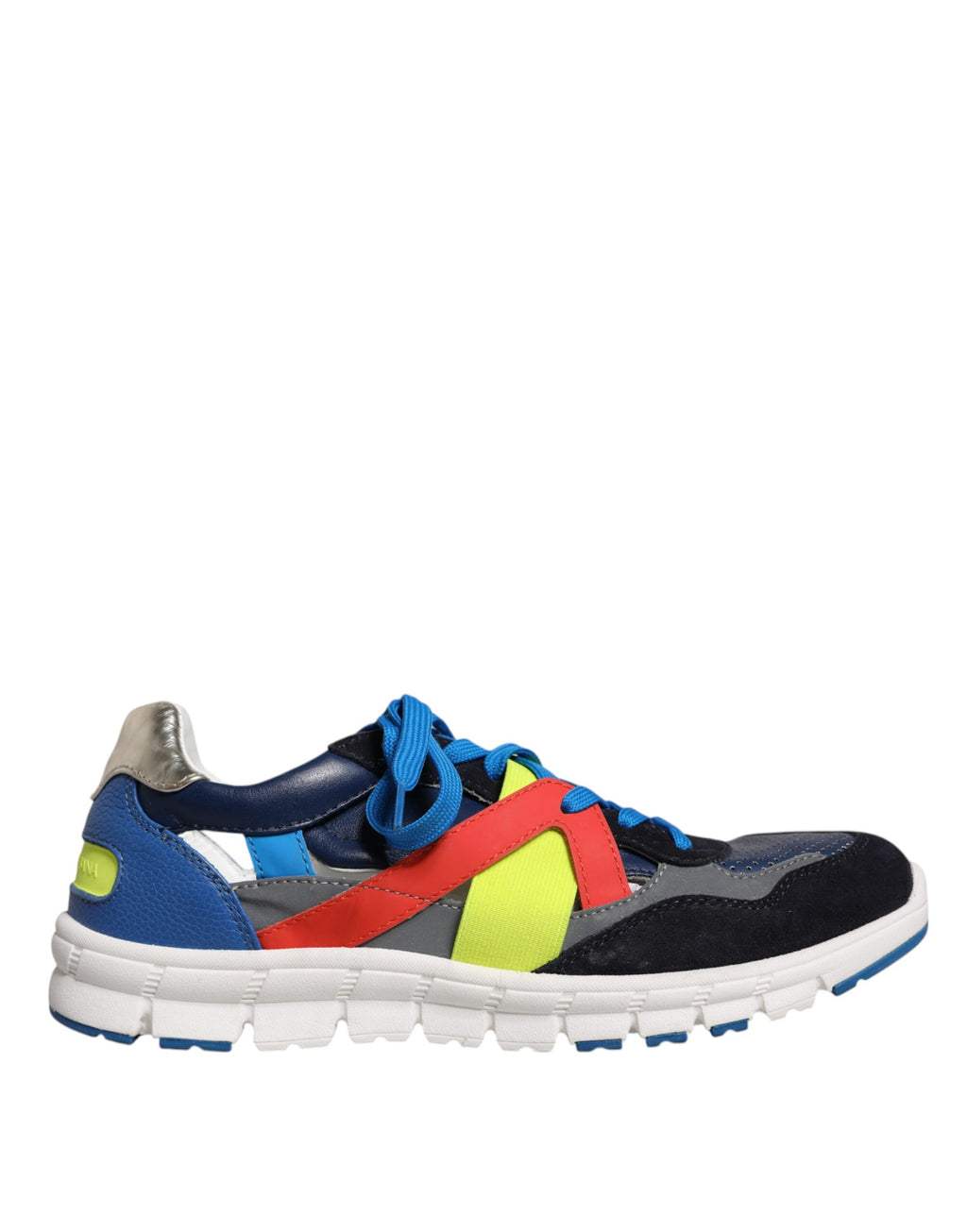 Mehrfarbige Low-Top-Sneakers aus Wildleder