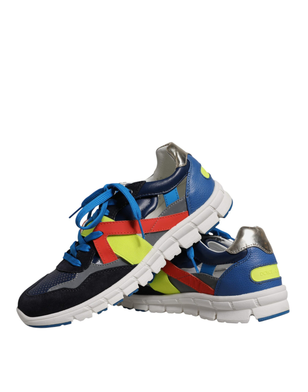 Mehrfarbige Low-Top-Sneakers aus Wildleder