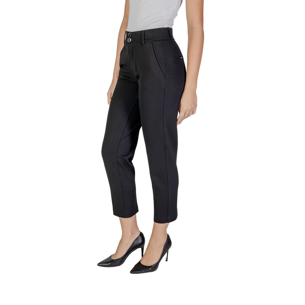 Schwarze Viskosehose