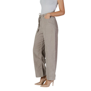 Beige Baumwollhose