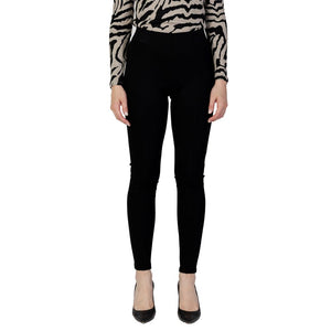 Schwarze Viskosejeans und -hose