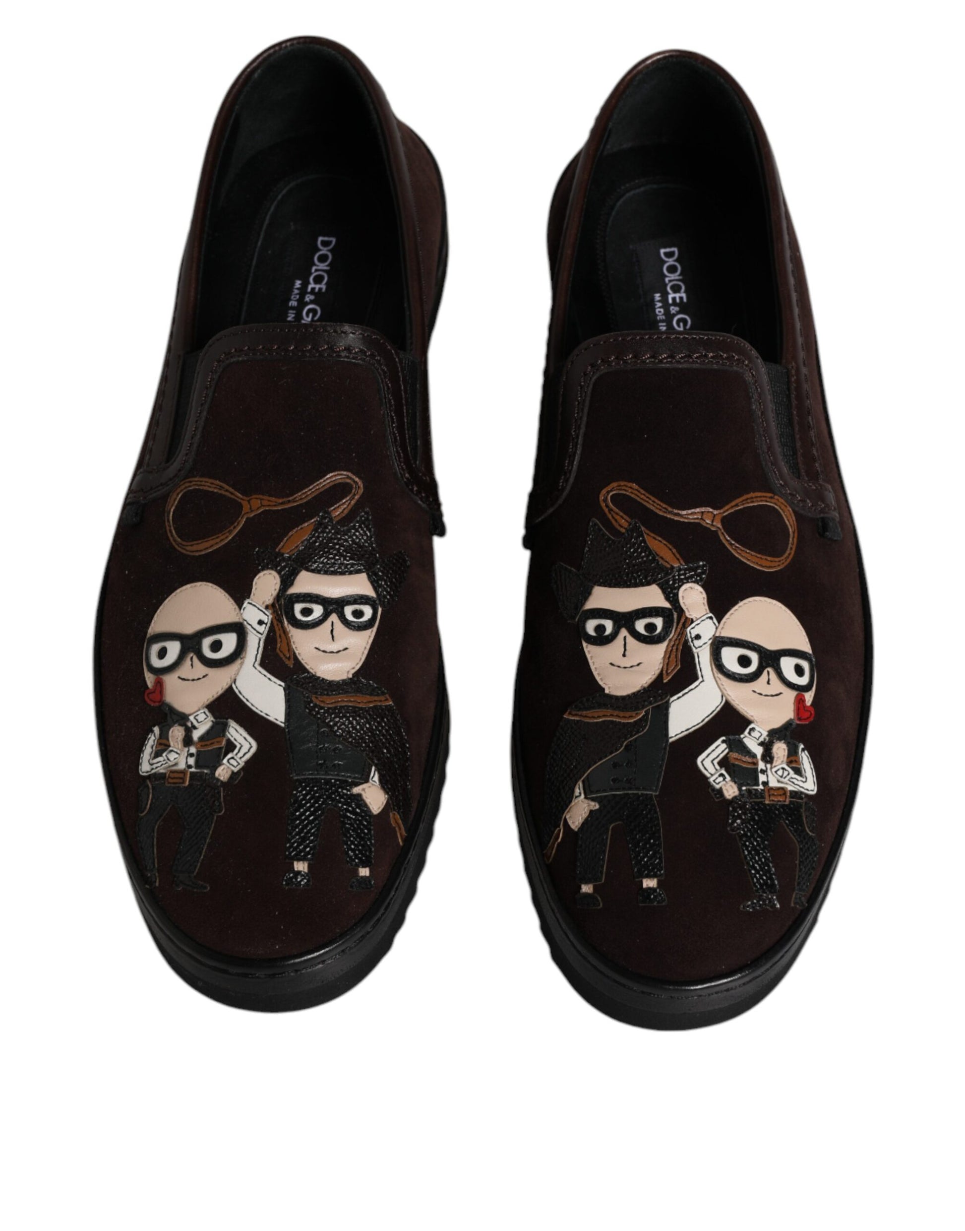 Braune DG Family Slipper aus Wildleder