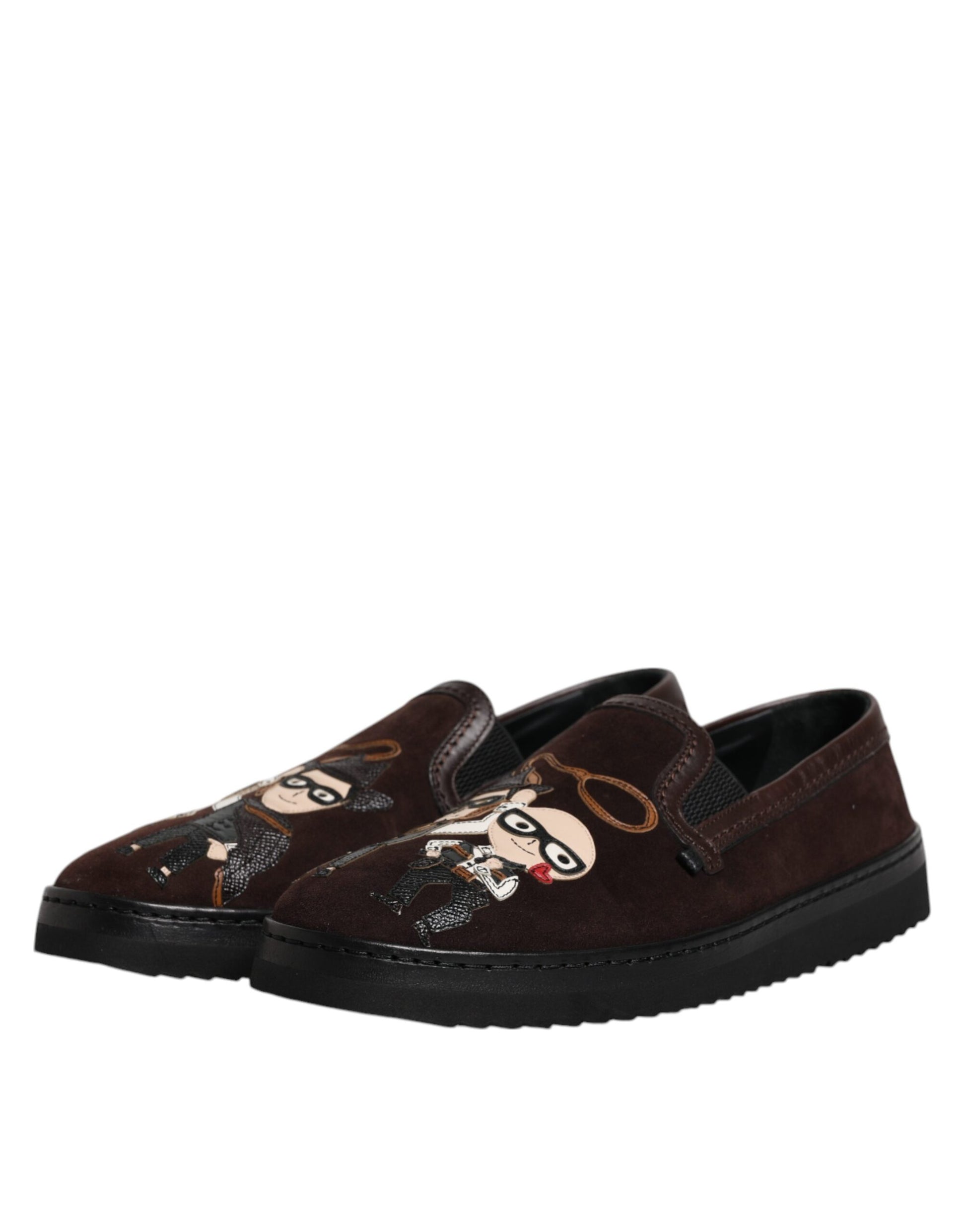 Braune DG Family Slipper aus Wildleder