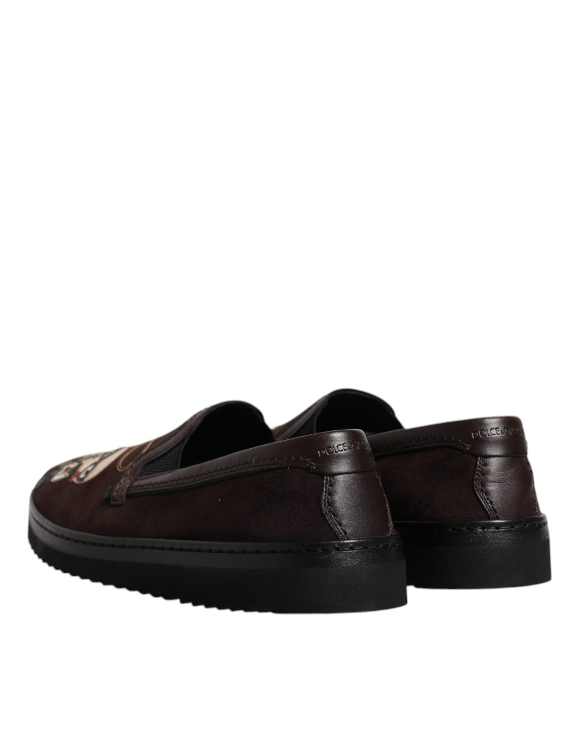 Braune DG Family Slipper aus Wildleder