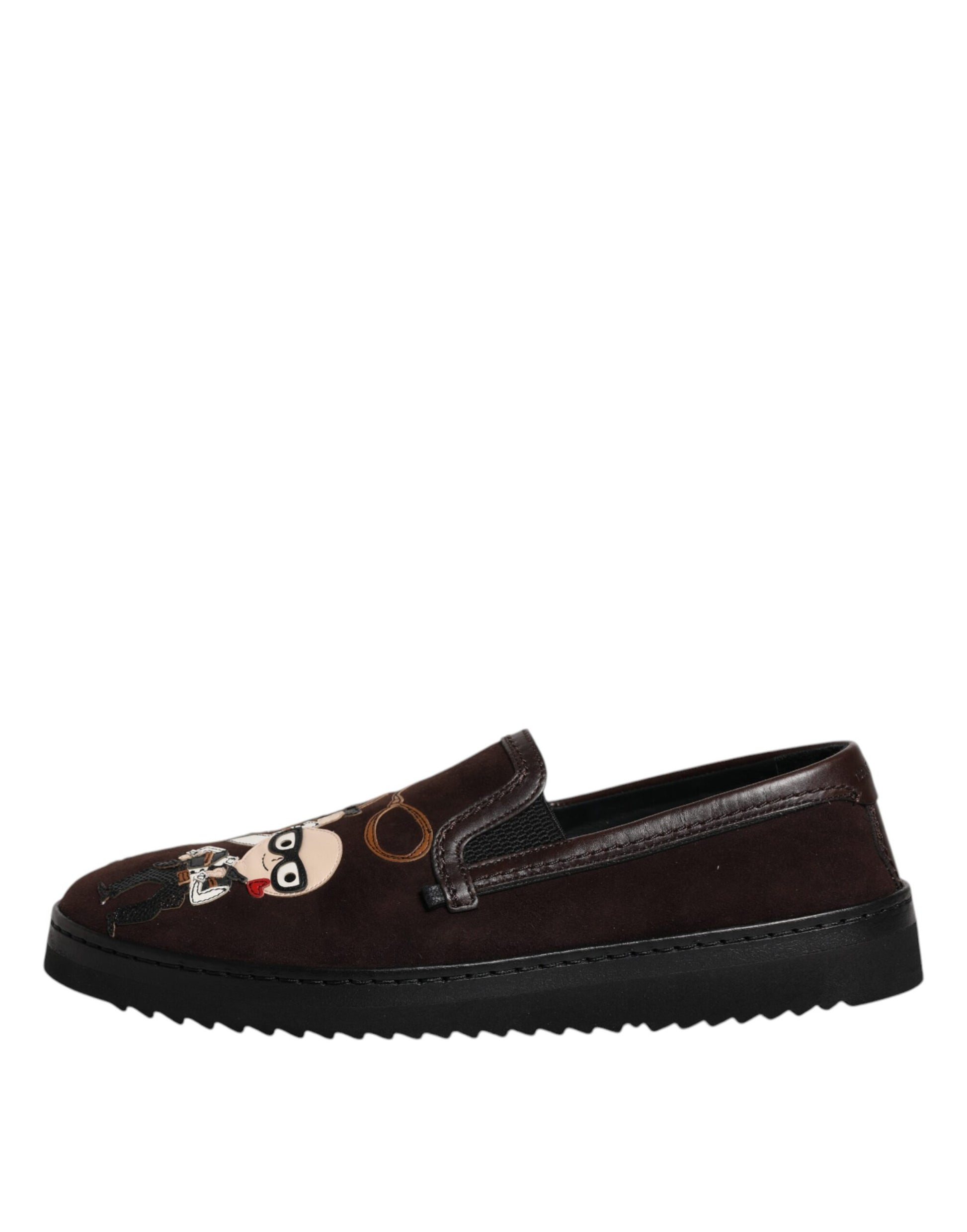 Braune DG Family Slipper aus Wildleder