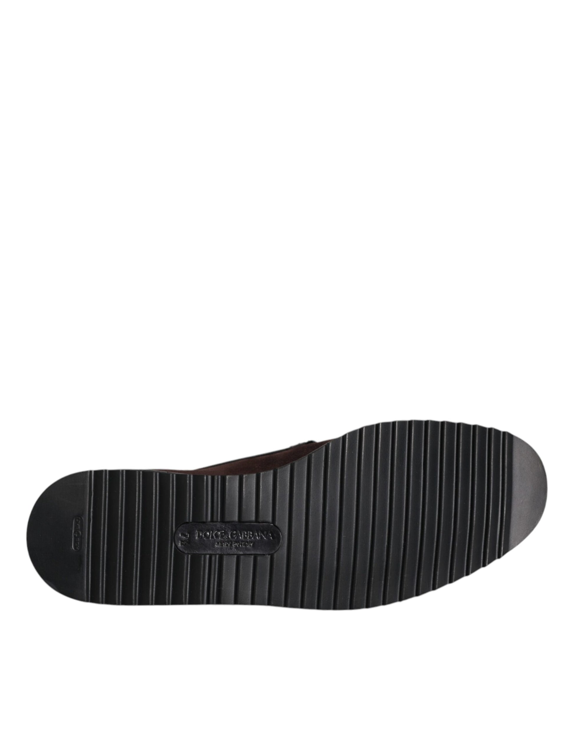 Braune DG Family Slipper aus Wildleder