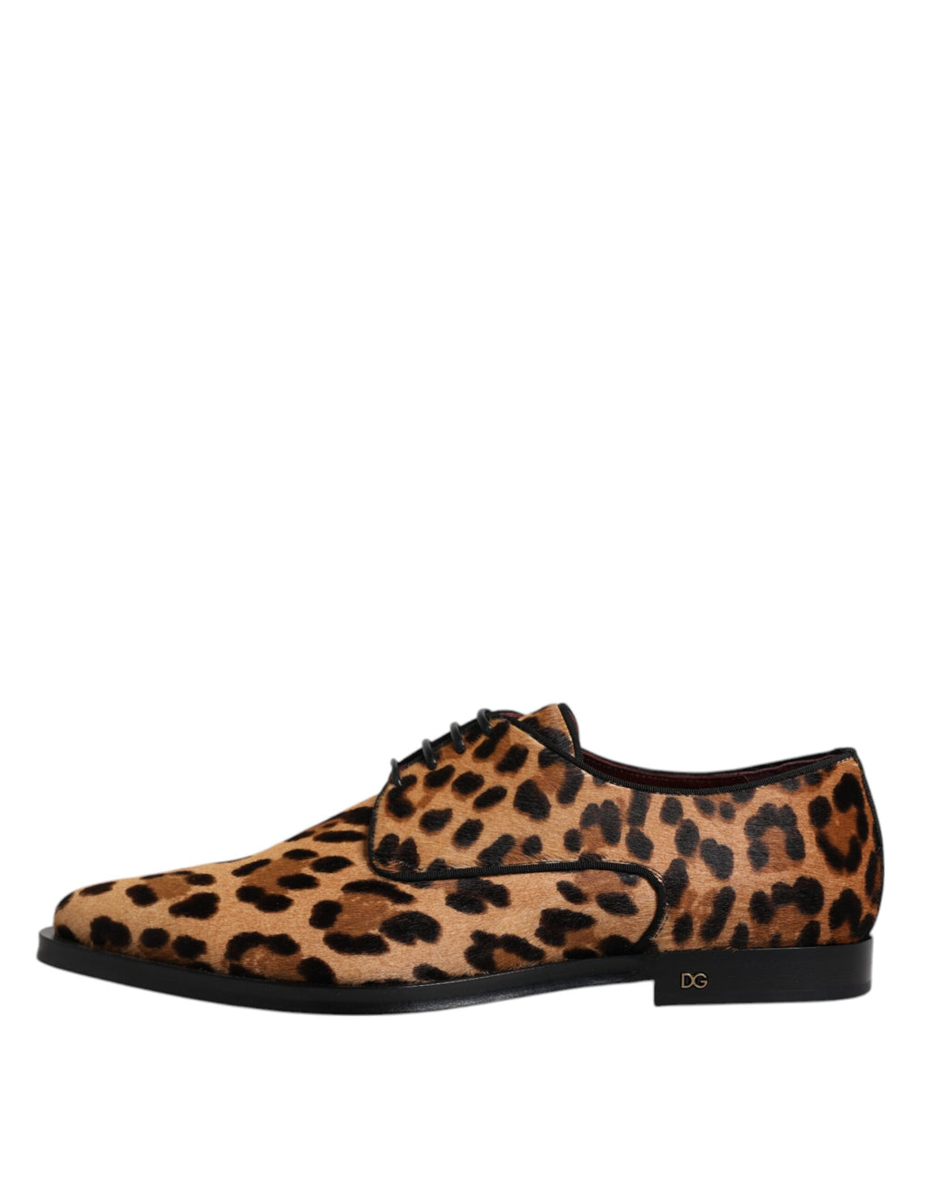 Braune Leopardenmuster Derby Formelle Herrenschuhe