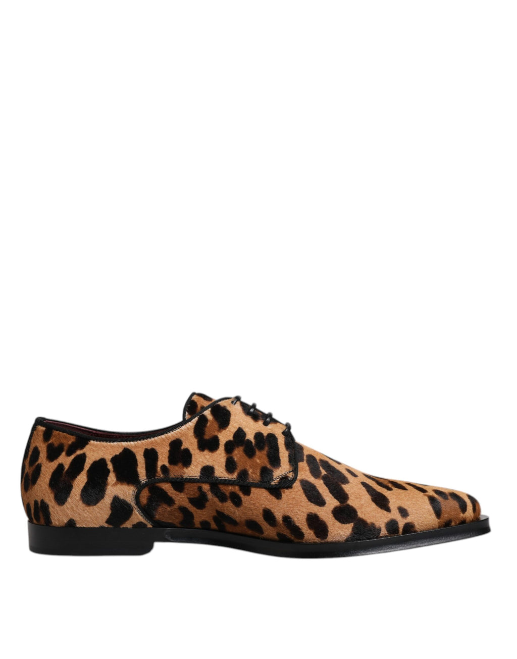 Braune Leopardenmuster Derby Formelle Herrenschuhe