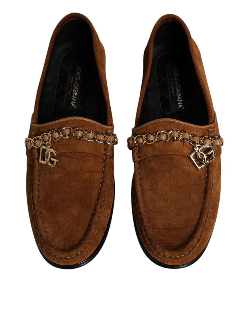 Braune Wildleder-Loafer-Abendschuhe