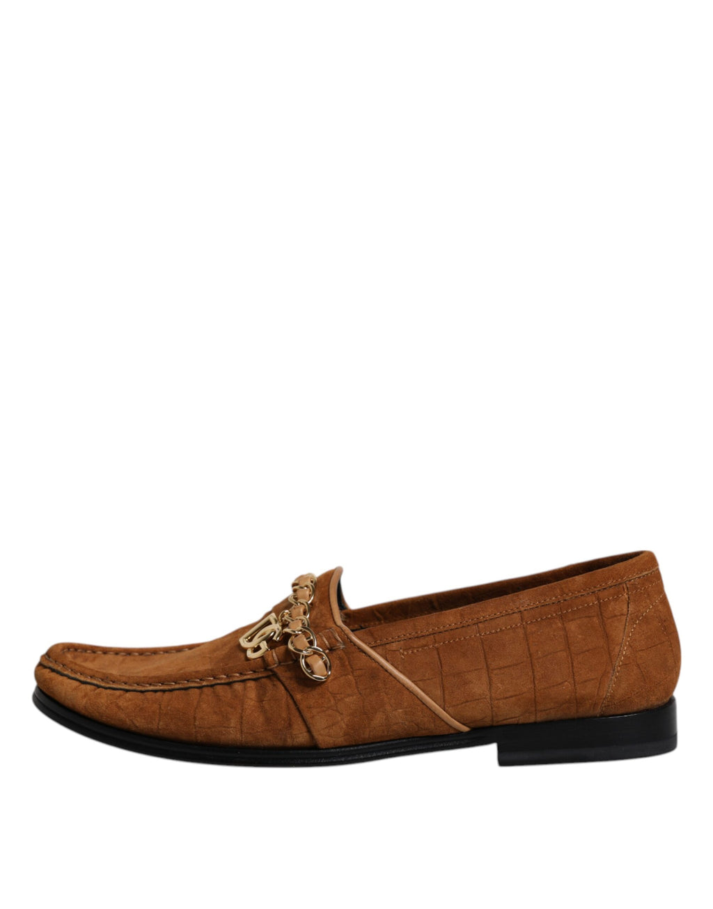Braune Wildleder-Loafer-Abendschuhe
