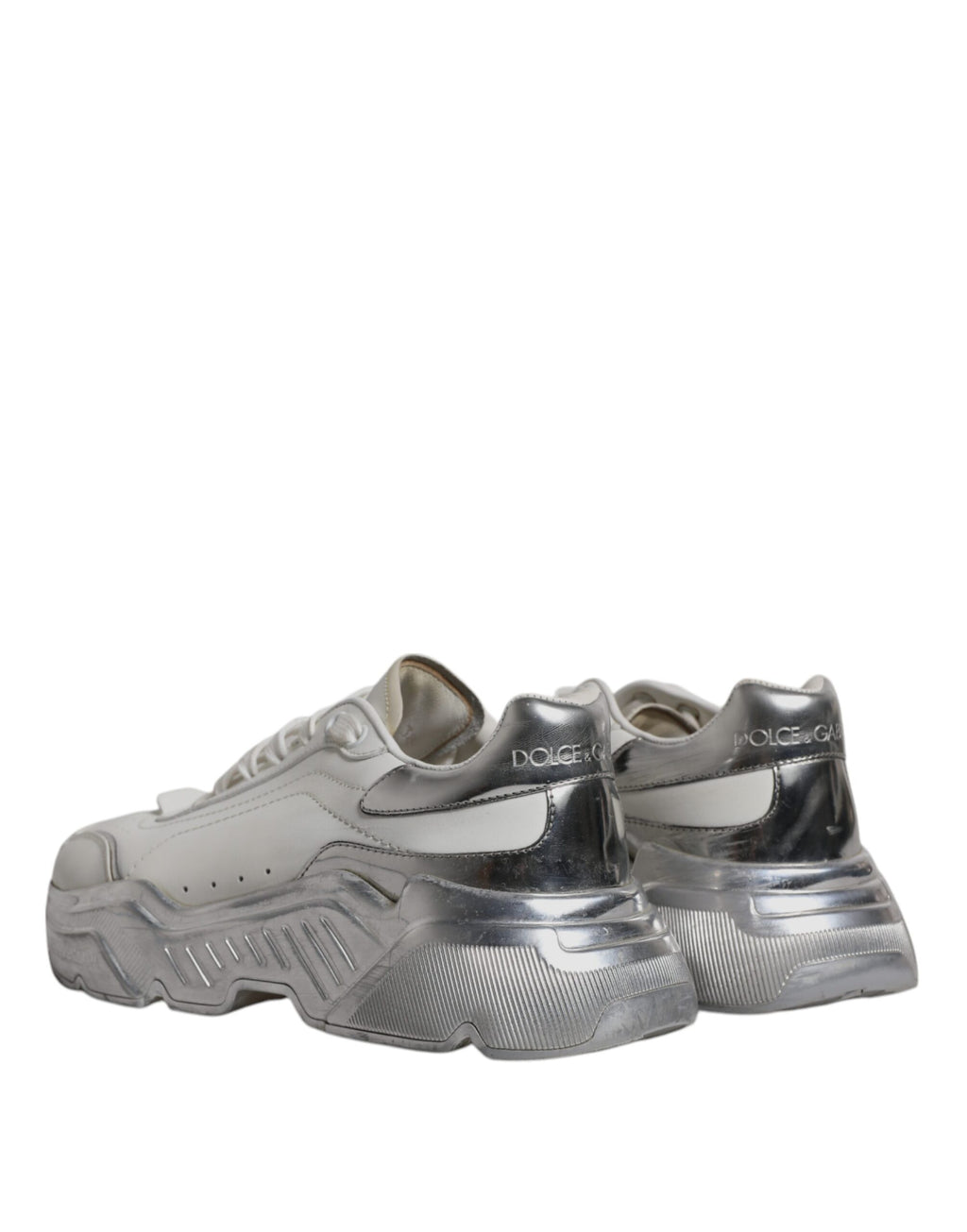 Weiß Silber Daymaster Low Top Sneakers Schuhe