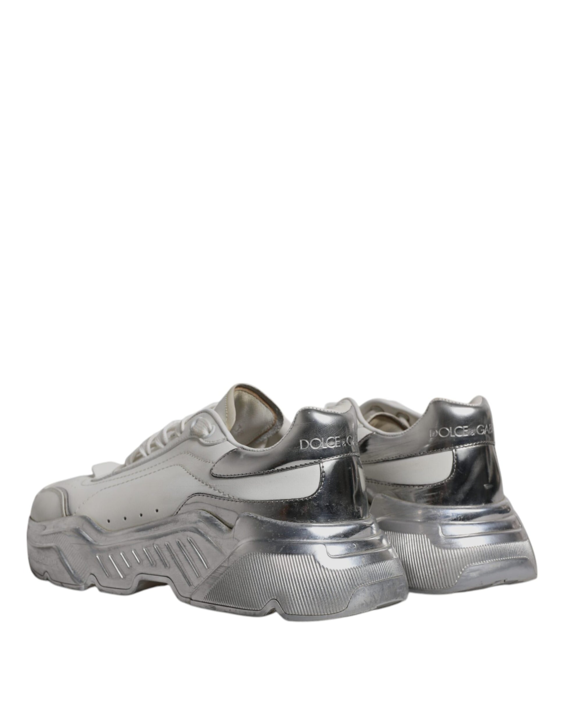 Weiß Silber Daymaster Low Top Sneakers Schuhe