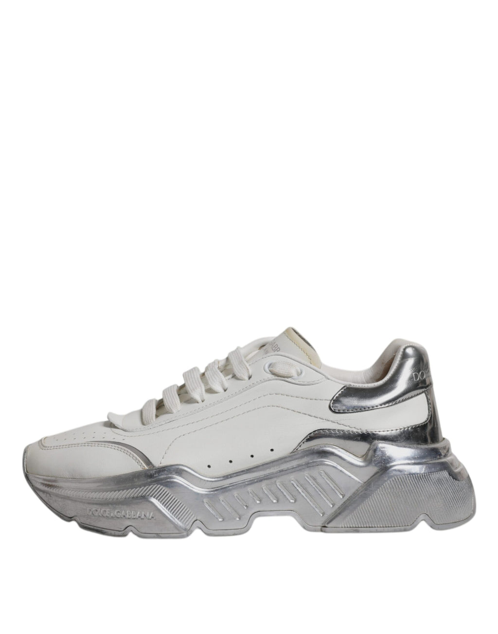 Weiß Silber Daymaster Low Top Sneakers Schuhe