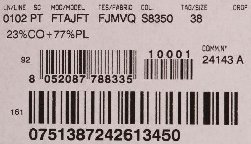 Caprihose aus Brokat mit Blumenmuster in Rosa