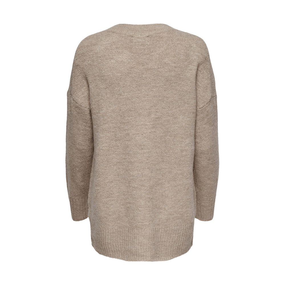 Beiger Marabu-Pullover