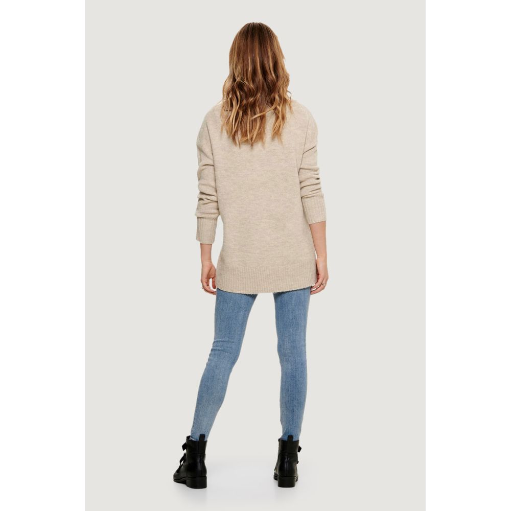 Beiger Marabu-Pullover