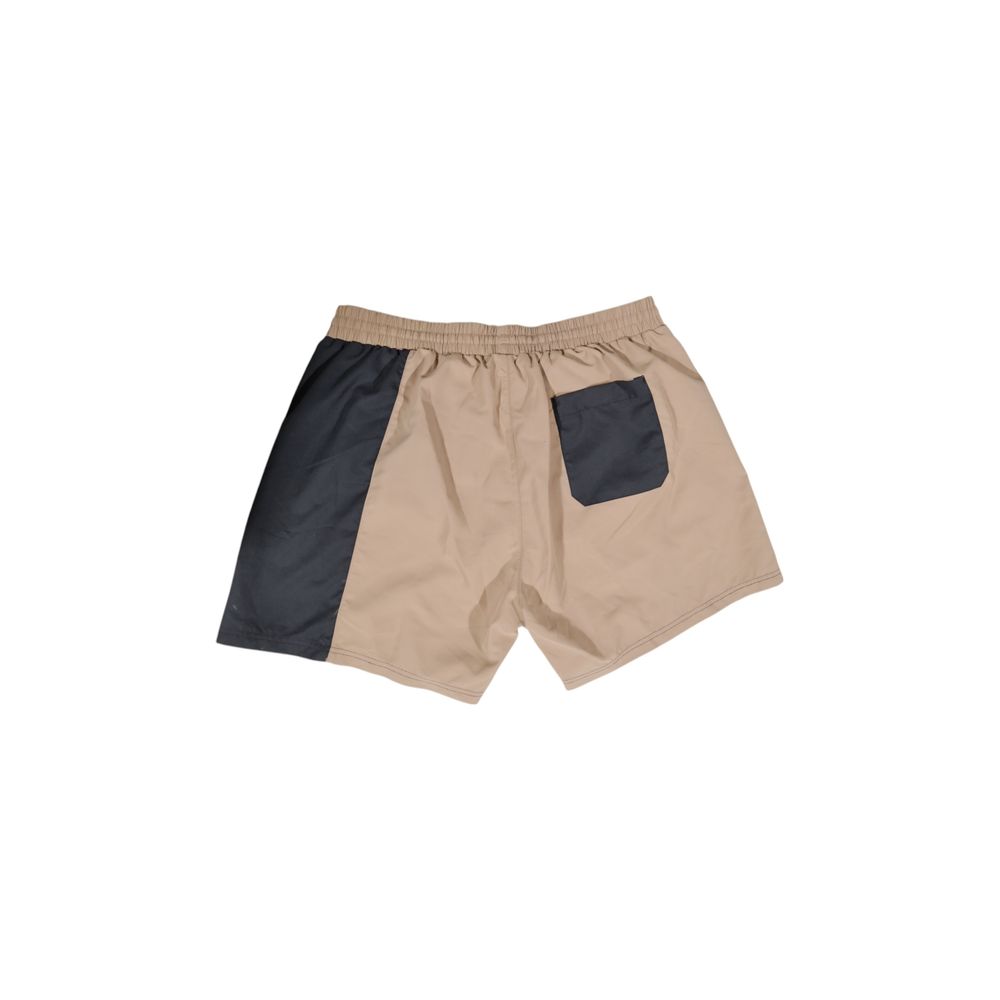 Beigefarbene Badehose aus Polyester